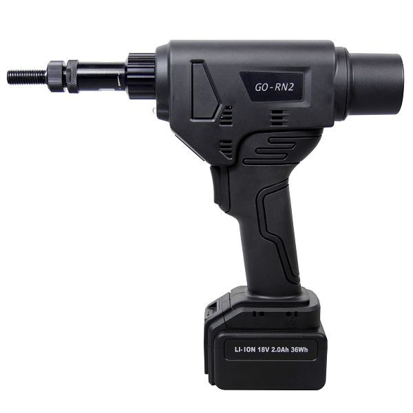 GOEBEL accugereedschap GO-RN2 voor blindklinkmoeren 2xLi-Ion accu 2.0Ah 36Wh, oplader en koffer, 2277030020