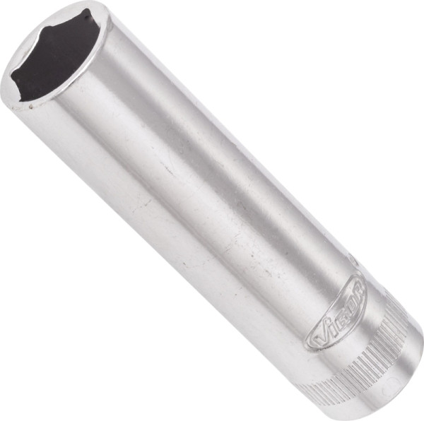VIGOR dopsleutelinzet, lang, hol vierkant 10 mm (3/8 inch), buitenzeskantprofiel, 12 mm, V2020N