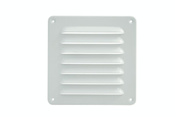 Marley ventilatierooster 155x155mm van aluminium wit, 063003