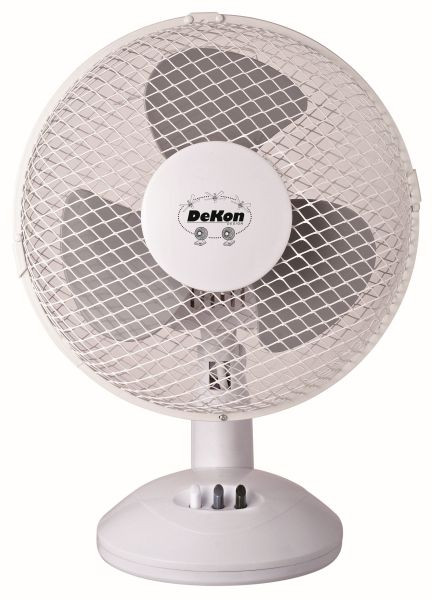 DeKon Stratos Tisch-Ventilator, weiß, ca. 23 cm, B 235