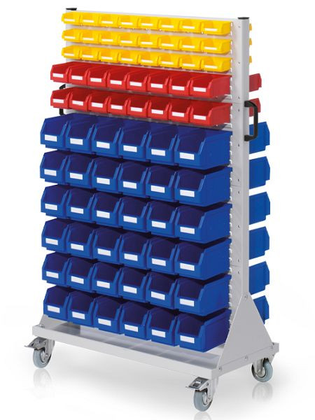 Bedrunka+Hirth trolley maat 4, 152 magazijnbakken, afmetingen in mm (BxDxH): 1000 x 500 x 1580, 04.05.3513