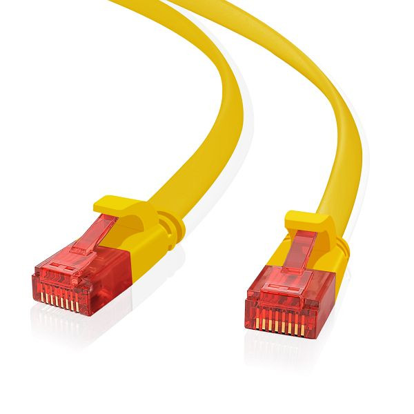Helos ultradunne patchkabel U/UTP Cat 6 geel 3,0m, 262990