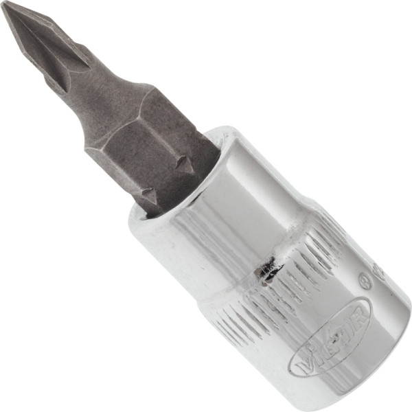 VIGOR schroevendraaierbit, hol vierkant 6,3 mm (1/4 inch), Pozidriv-profiel PZ, PZ0, V2594N