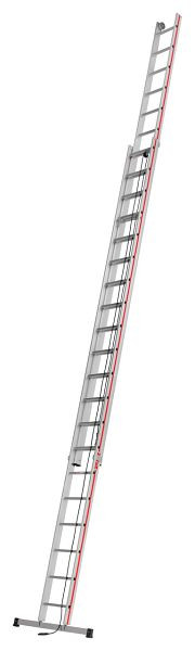 HYMER-kabelladder, tweedelig, 2x20 sporten, lengte ingeschoven 5,79 m / uitgeschoven 10,26 m, 405140