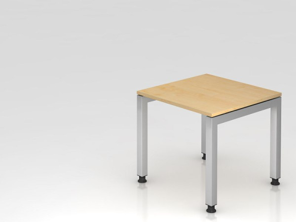 Hammerbacher bureau U-voet vierkant 80x80cm esdoorn, rechthoekige vorm, zwevend blad, VJS08/3/S