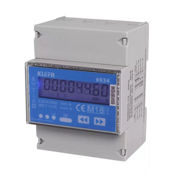 VESTEL energiemeter KL6934 Wallbox (elektrische auto-accessoires, elektrische installatie, MID-energiemeter, driefasige energiemeter), 10126454