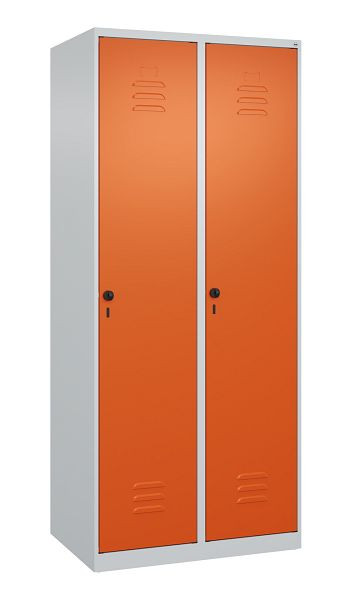 C+P multifunctionele kast Classic PLUS, wasruimte, 2 vakken, 1850x800x500mm, 7035/2004, veiligheidsdraaigrendel, deuren rechts scharnierend, 080000-22B S10000