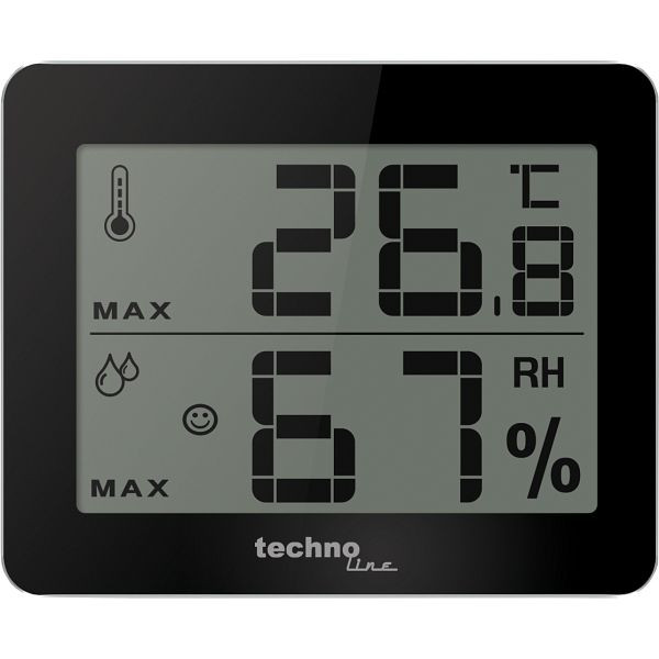 Technoline binnenklimaatstation, afmetingen: 100 x 81 x 10 mm, WS 9450