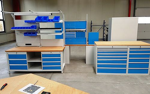 Bedrunka + Hirth box werkbank serie 1500 R24-24, 2000 x 750 x 959 mm, 03.19.12V9