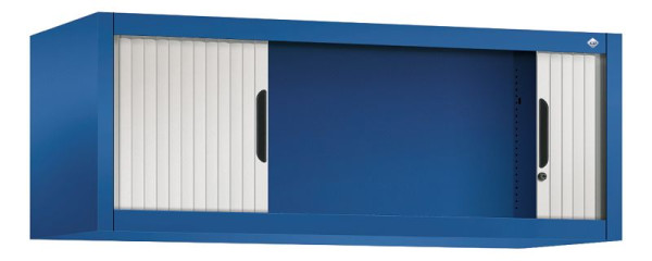 C+P rolluikkast Omnispace, H450xB1200xD420mm, kleur: gentiaanblauw/lichtgrijs, inbouwgreep, 3263-00 S10070