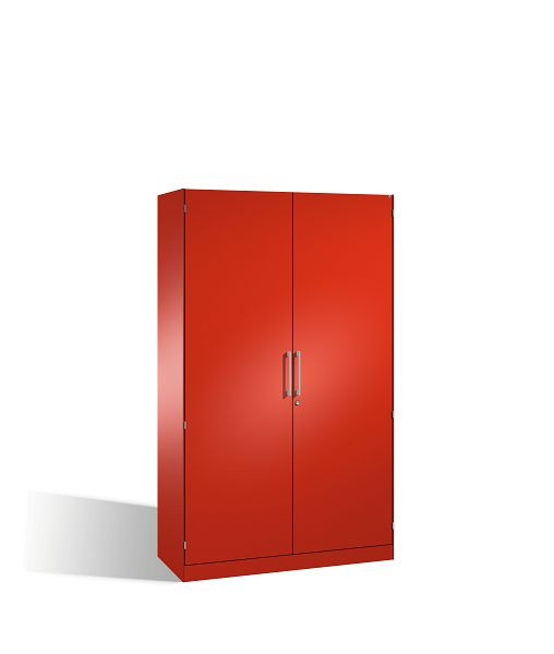 C+P vleugeldeurkast Asisto, H1980xB1200xD435mm, kleur: vuurrood, beugelgreep, 5 FH, 141001-000 S10198