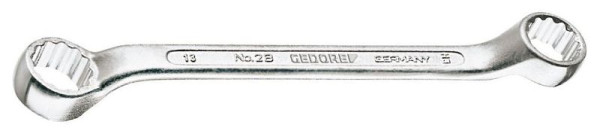 GEDORE dubbele ringsleutel 8x9 mm, korte vorm, 6051230