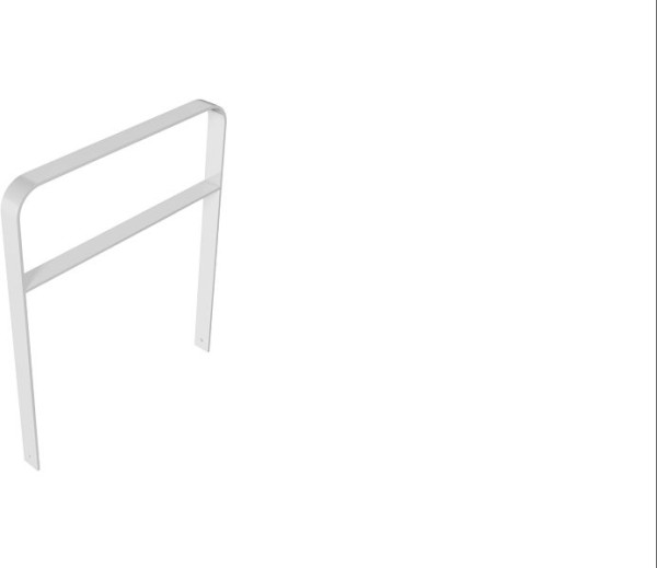 Schake platte stalen beugel 80x12mm, voor betonstorten in gebogen uitvoering Breedte: 1000mm Totale hoogte: 1200 mm met thermisch verzinkte dwarsbalk, 4053_100
