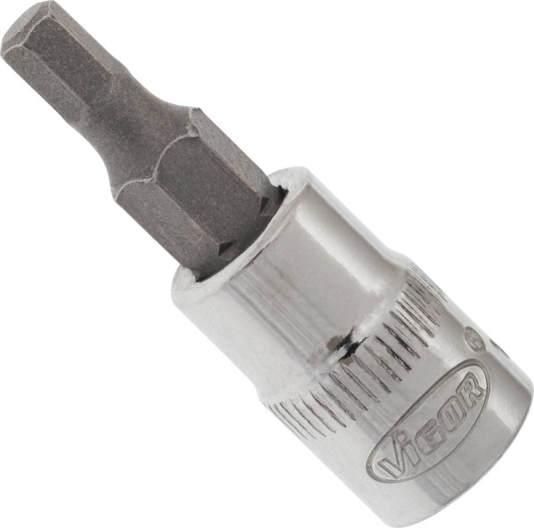 VIGOR-schroevendraaierbit, hol vierkant 6,3 mm (1/4 inch), binnenzeskantprofiel, 4 mm, V2431N