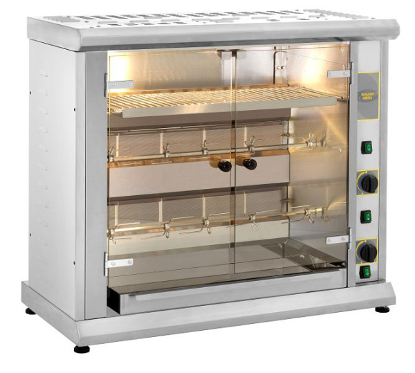 ROLLER GRILL Gas kippengrill met 2 spiesen, RGB80