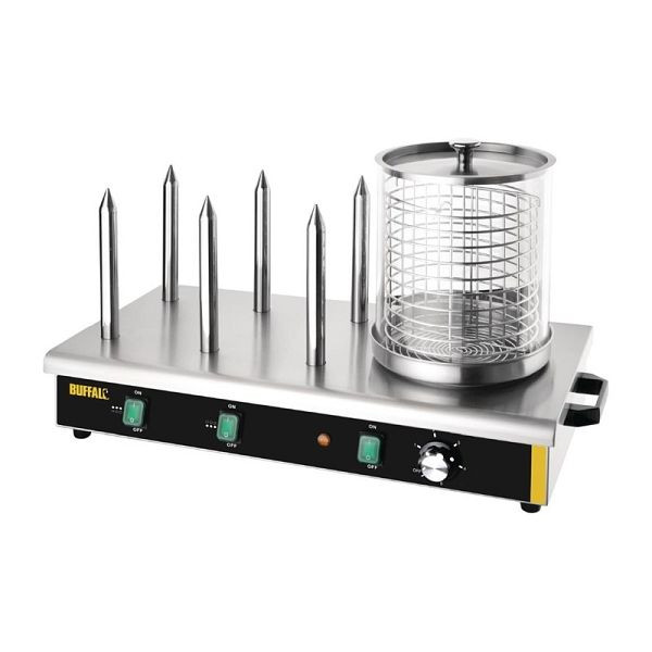 Buffalo hotdogmachine met 6 verwarmingsstaven, DA567