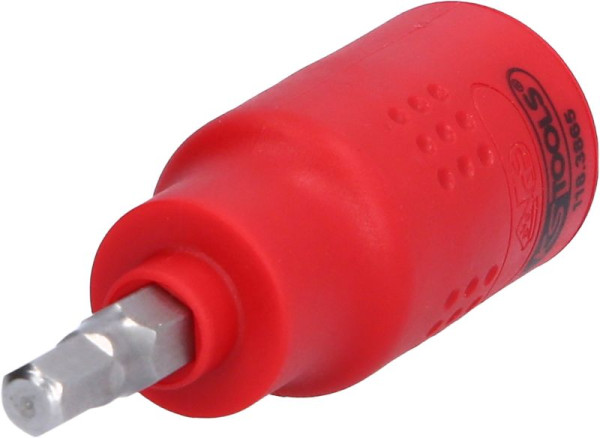 KS Tools 3/8" geïsoleerde bitdop-binnenzeskant, 5 mm, 60 mm lang, 118.3865