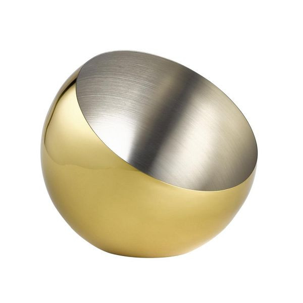 APS kom "SPHERE", Ø 24 cm, hoogte 21 cm, 2 liter, roestvrij staal, goudlook, 40775