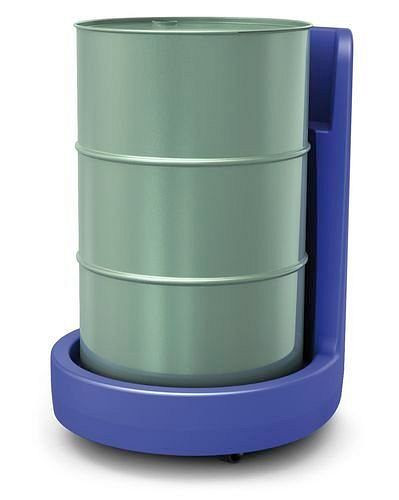 DENIOS looprol Poly200 S van polyethyleen (PE), met schort en duwstang, blauw, 181-869