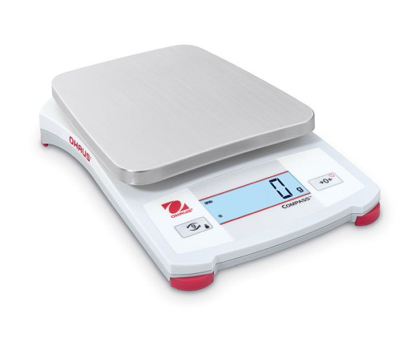 OHAUS Draagbare weegschaal CX5200 EU, weegvermogen 5200 g, afleesbaarheid bij een gewicht van 1 g, 30428212