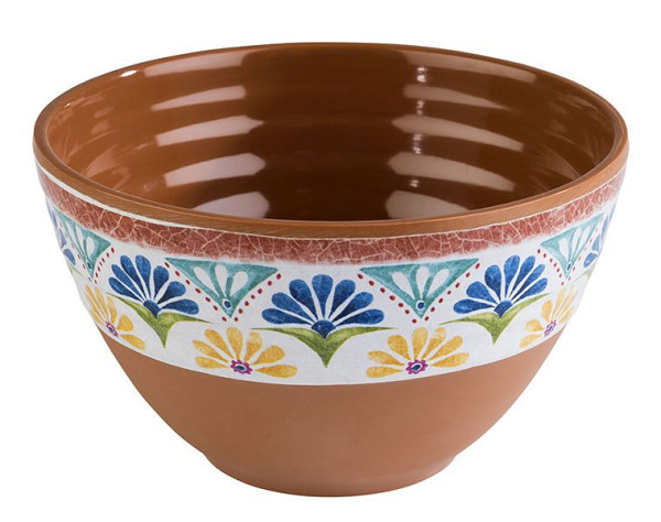 APS schaal -ARABESQUE-, Ø 10 cm, hoogte: 6 cm, melamine, 0,2 liter, binnen: terracotta look, buiten: decor, 84687