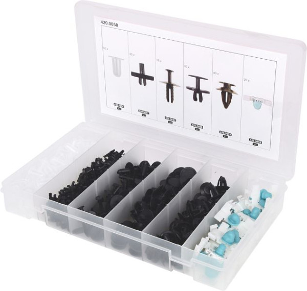 KS Tools bevestigingsclipset voor BMW, 290-delig, 420.0050