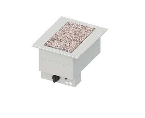 Stalgast kookplaat "Drop-In" van graniet 1xGN 1/1 505x620x390 mm RVS deksel, DI05107