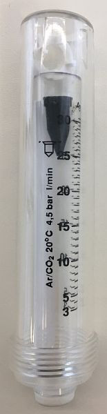 ELMAG hoeveelheidsmeter debietmeter kijkglas, Ar/Co2 3-30 L/min. voor ECOMAT 2000 (1427001), 9054170