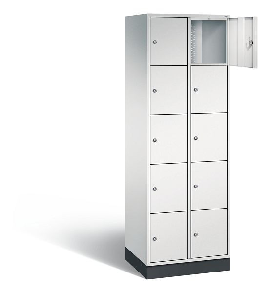 C+P lockerkast Intro, H1950xB620xD490mm, kleur: lichtgrijs, 8570-201 S10009