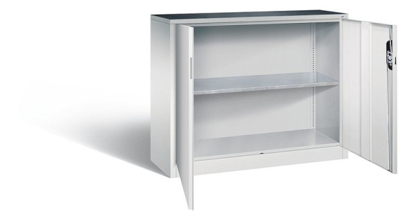 C+P gereedschapskast Acurado, H1000xB1200xD400mm, kleur: lichtgrijs, verzonken handgreep, 8830-000 S10202
