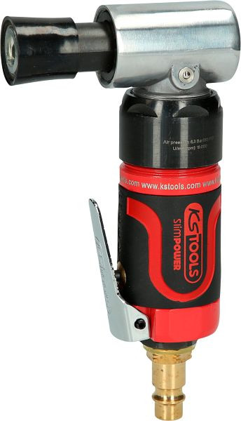 KS Tools SlimPOWER mini-persluchtslijpmachine voor kleine pads, 19000 tpm, 515.5570