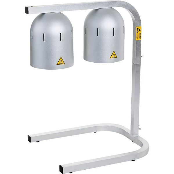 Stalgast dubbele buffetverwarmingslamp, 0,5 kW, afmetingen 360 x 480 x 605 mm (BxDxH), BB0103002