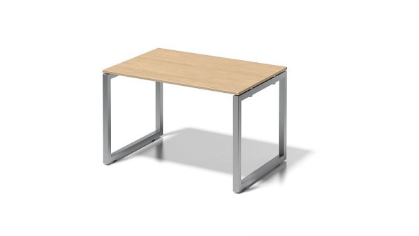 Bisley Cito bureau, 730 mm vaste hoogte O-frame, H 19 x B 1200 x D 800 mm, esdoorn/zilver, DOF1208MP355