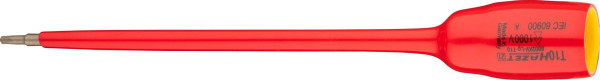 Hazet schroevendraaierdop, hol vierkant 10 mm, binnen TORX® profiel, T10, lange versie, 8802KV-LG-T10