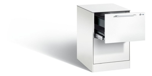 C+P hangarchiefkast Asisto, H710xB440xD600mm, kleur: verkeerswit, beugelgreep, 146 275-211 S10105