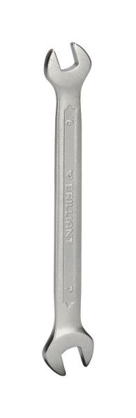 Brilliant Tools dubbele steeksleutel 6 x 7 mm BT010900