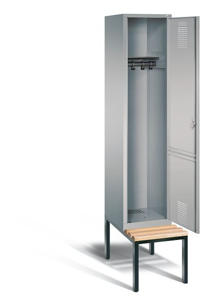 C+P Evolo locker, H2090xW420xD815mm, kleur: wit aluminium, 48050-12 S10079
