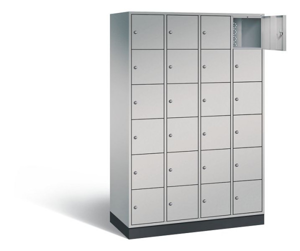 C+P lockerkast Intro, H1950xB1220xD490mm, kleur: wit aluminium, 8670-401 S10142