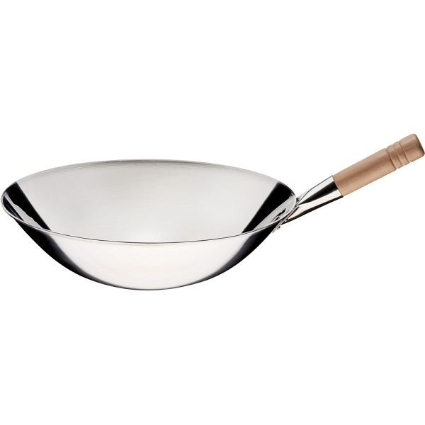 Stalgast wokpan RVS gepolijst, greeplengte 185 mm, KG1502400