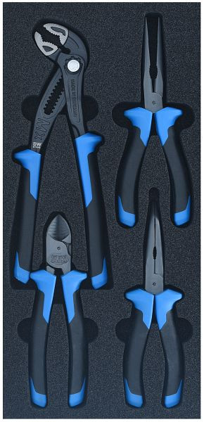 SW-Stahl werkplaatswagen assortiment, tangen, 4-delig, Z3013-30