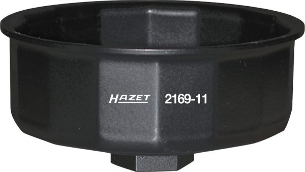 Hazet oliefiltersleutel, hol vierkant 12,5 mm (1/2 inch), uitwendig 14-punts profiel, 97 mm, 2169-11