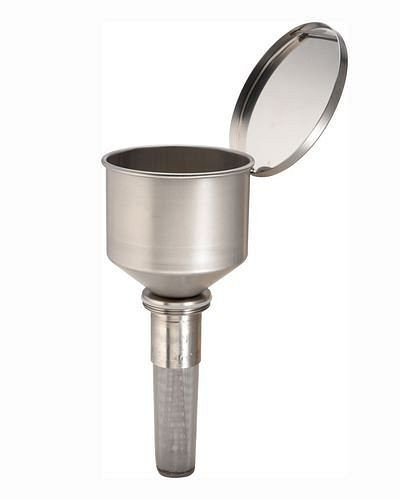 DENIOS RVS trechter voor 60 of 200 liter spongatvaten, 129-141