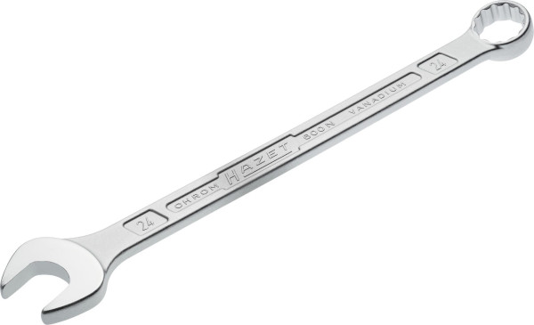 Hazet combinatiesleutel, buiten dubbel zeskant tractieprofiel, 24 mm, 600N-24