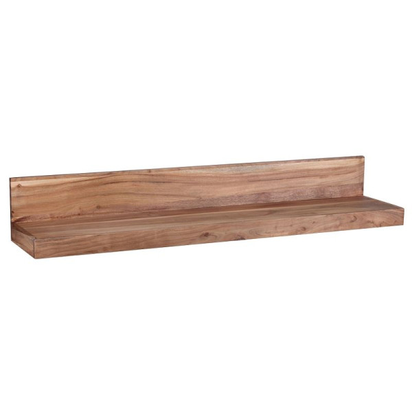 Wohnling wandplank MUMBAI massief acaciahout 110 cm, landhuisstijl, echt hout, natuurlijk product, WL1.577