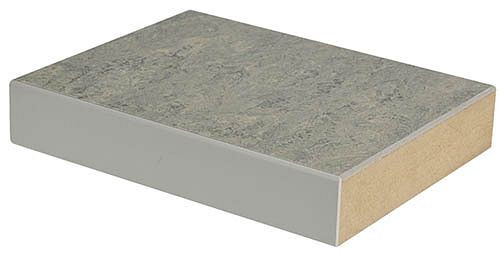 Bedrunka + Hirth werkblad, MDF plaat met 2,5 mm linoleum bekleding, ABS rand aan 4 zijden, werkblad breedte/diepte/dikte: 1000/600/50, L03.1060.50