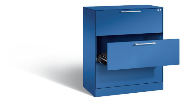 C+P archiefkast Asisto, H1010xB800xD435mm, kleur: gentiaanblauw, beugelgreep, 146043-322 S10021