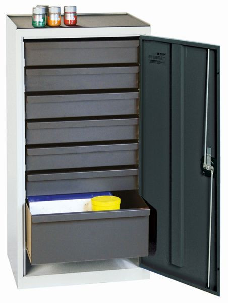 stumpff gereedschaps- en materiaalkast serie 3000, 7035/7016, 6 laden 100 mm, 1 lade 200 mm, 3001871