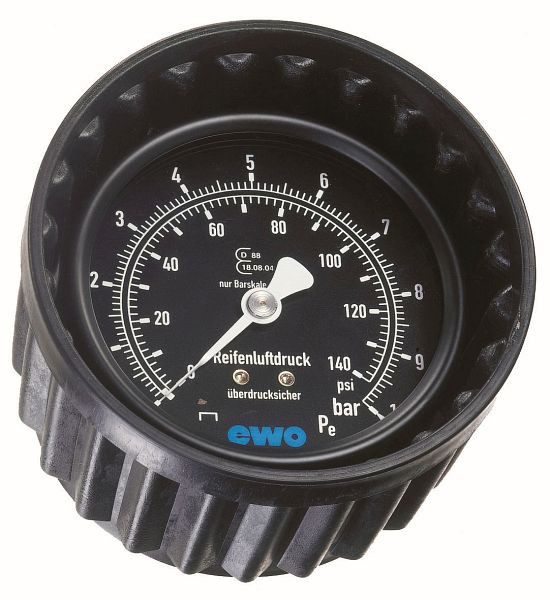 ELMAG manometer met beschermkap 0-12 bar, Ø 80 mm voor model 80-EWO (kalibreerbaar), 42234