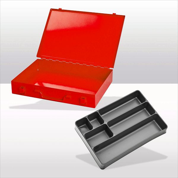 ADB plaatstalen box met spansluiting / 6-voudig / RAL 3020, 88616