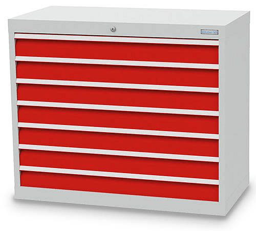 Bedrunka + Hirth ladekast, diepte 500 mm, R 36-16, aantal laden: 7, afmetingen in mm (BxDxH): 980 x 500 x 819, draagvermogen 75 kg, 98.700-75